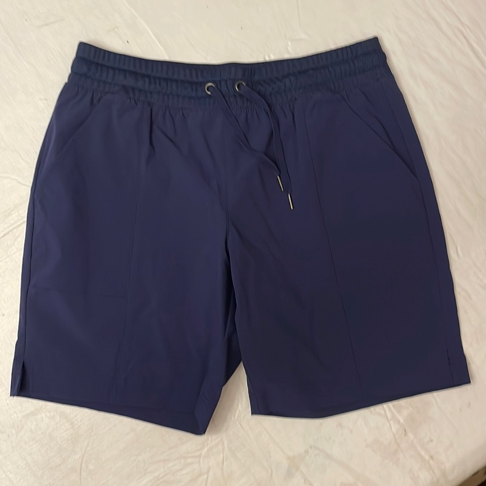 Navy shorts, size small. Pull-on style